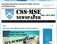 Tablet Screenshot of cssmsenews.wordpress.com