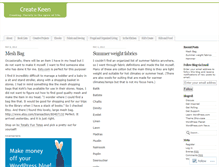 Tablet Screenshot of createkeen.wordpress.com