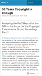 Mobile Screenshot of 50yearscopyright.wordpress.com