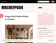 Tablet Screenshot of mrchefpooh.wordpress.com