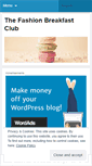 Mobile Screenshot of fashionbreakfastclub.wordpress.com