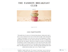 Tablet Screenshot of fashionbreakfastclub.wordpress.com