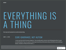 Tablet Screenshot of everythingisathing.wordpress.com