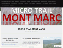 Tablet Screenshot of microtrailmontsantmarc.wordpress.com