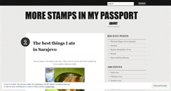 Desktop Screenshot of morestampsinmypassport.wordpress.com