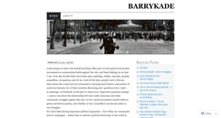 Desktop Screenshot of barrykade.wordpress.com