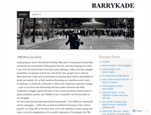 Tablet Screenshot of barrykade.wordpress.com