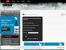 Tablet Screenshot of foxiam.wordpress.com