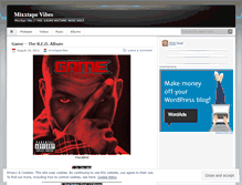 Tablet Screenshot of mixxtapevibes.wordpress.com