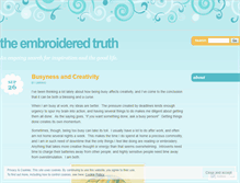 Tablet Screenshot of embroideredtruth.wordpress.com