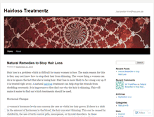 Tablet Screenshot of hairlosstreatmentz.wordpress.com