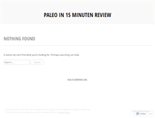 Tablet Screenshot of paleoin15minutenreview.wordpress.com