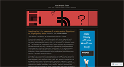 Desktop Screenshot of comequelfilm.wordpress.com