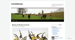 Desktop Screenshot of cinba3ddesign.wordpress.com