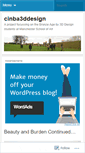 Mobile Screenshot of cinba3ddesign.wordpress.com