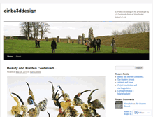 Tablet Screenshot of cinba3ddesign.wordpress.com