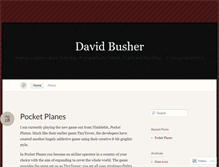 Tablet Screenshot of davidbusher.wordpress.com