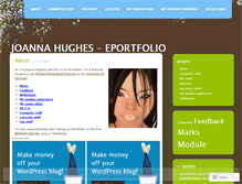 Tablet Screenshot of joannahughes.wordpress.com