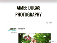 Tablet Screenshot of aimeedugas.wordpress.com