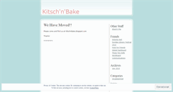 Desktop Screenshot of kitschnbake.wordpress.com