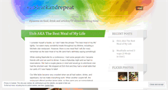 Desktop Screenshot of eatdrinkandrepeat.wordpress.com