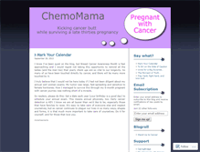 Tablet Screenshot of chemomama.wordpress.com