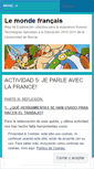 Mobile Screenshot of lemondefrancais.wordpress.com