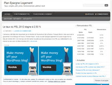 Tablet Screenshot of planepargnelogement.wordpress.com
