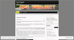 Desktop Screenshot of gp2project.wordpress.com