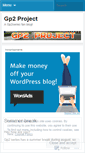 Mobile Screenshot of gp2project.wordpress.com