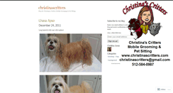 Desktop Screenshot of christinascritters.wordpress.com