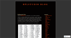 Desktop Screenshot of bplstudio.wordpress.com