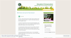 Desktop Screenshot of education4conservation.wordpress.com
