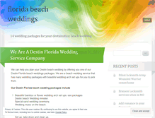 Tablet Screenshot of flbeachweddings.wordpress.com