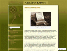 Tablet Screenshot of ciclopeakadath.wordpress.com