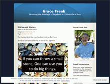 Tablet Screenshot of gracefreakdan.wordpress.com