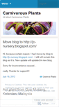 Mobile Screenshot of carnivorousplants.wordpress.com