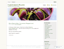 Tablet Screenshot of carnivorousplants.wordpress.com