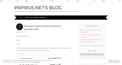 Desktop Screenshot of papirusnet.wordpress.com
