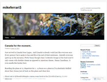 Tablet Screenshot of mikeferrari3.wordpress.com