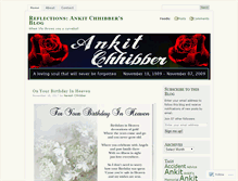 Tablet Screenshot of ankitchhibber.wordpress.com