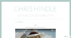 Desktop Screenshot of chrishindle.wordpress.com