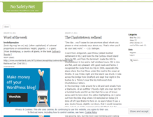 Tablet Screenshot of nosafetynet.wordpress.com