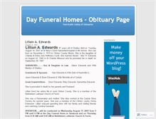 Tablet Screenshot of dayfuneralhomes.wordpress.com