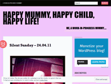 Tablet Screenshot of happymummyhappychildhappylife.wordpress.com