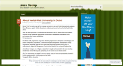 Desktop Screenshot of myauragroup.wordpress.com