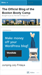 Mobile Screenshot of bostonbootycamp.wordpress.com