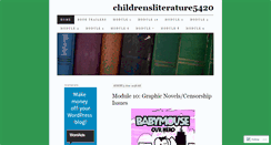 Desktop Screenshot of childrensliterature5420.wordpress.com