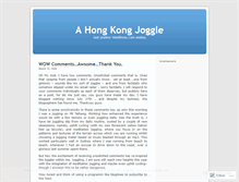 Tablet Screenshot of joggle.wordpress.com