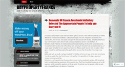Desktop Screenshot of buypropertyfrance.wordpress.com